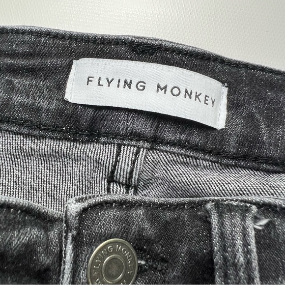 FLYING MONKEY - MID-RISE FLARE W/ EXPOSED BUTTON FLY & SLIT size 24 - Picture 5 of 10